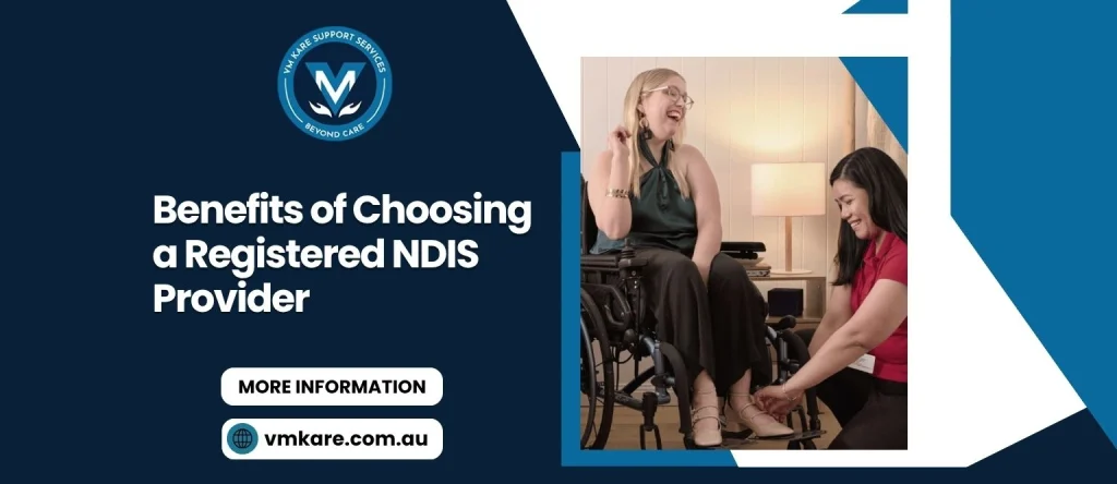 A woman in a wheelchair receiving support from another woman, highlighting the benefits of choosing a Registered NDIS Provider.